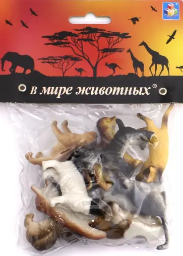 Набор собак и кошек "В мире животных" (12 штук) (Т50535) обложка книги