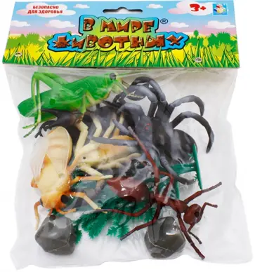 Игровой набор "В мире животных. Насекомые" (10 предметов) (Т58857) обложка книги