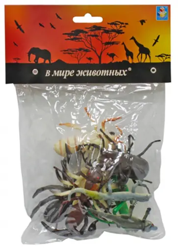 Набор игровой "В мире животных. Насекомые" (8 предметов) обложка книги