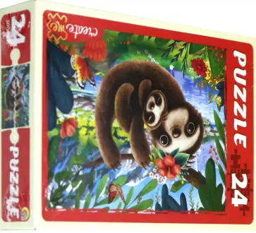 MAXI Puzzle-24 "Милые ленивцы №2" (ПУ24-7187) обложка книги