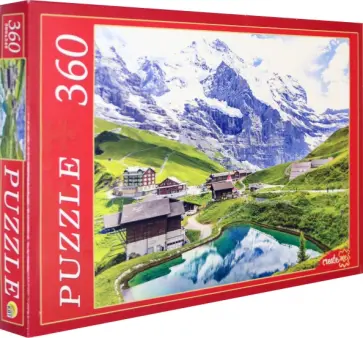 Puzzle-360 "Кристальное озеро в горах" (КБ360-0647) обложка книги