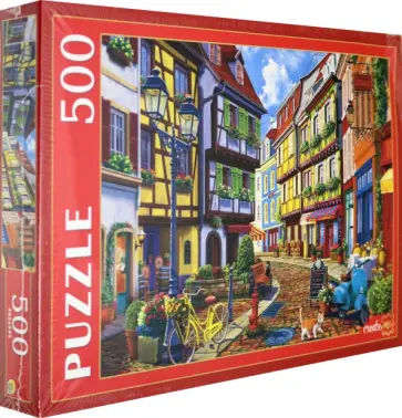 Puzzle-500 "Яркая улица" (Ф500-2184) обложка книги