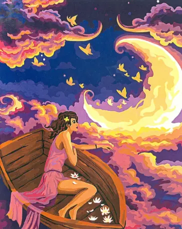 Рисование по дереву 40*50 см "Проплывая по небу" (FLA006) обложка книги