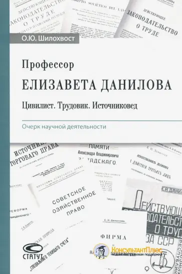 Олег Шилохвост - Профессор Елизавета Данилова. Цивилист. Трудовик. Источниковед. Очерк научной деятельности обложка книги