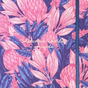 Скетчбук "Beautiful. Розовый" (64 листа, 170х170, нелинованный) (N1962) обложка книги