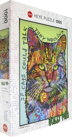 Puzzle-1000. Если кошка могла бы говорить обложка книги