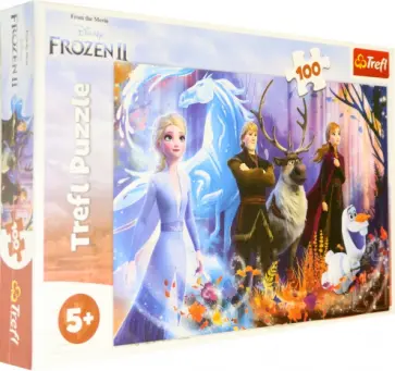 Trefl. Puzzle-100 MIDI. Магия Фрозен (16366) обложка книги