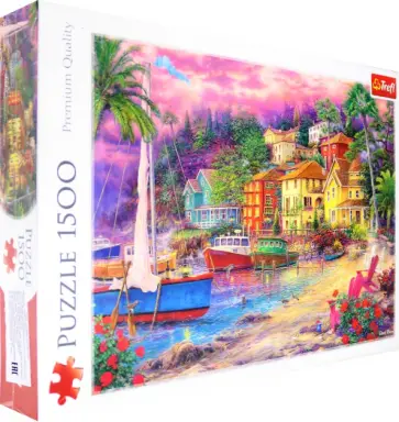 Trefl. Puzzle-1500. На золотых берегах обложка книги