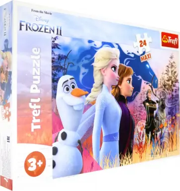 Trefl. Puzzle-24 MAXI. Волшебное путешествие, Фрозен2 обложка книги