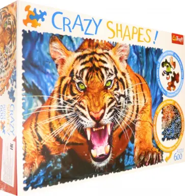 Trefl. Puzzle-600. Лицом к лицу с тигром (11110) Trefl. Puzzle-600. Лицом к лицу с тигром (11110) обложка книги