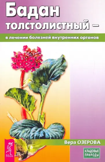 Вера Озерова - Бадан толстолистный - в лечении болезней внутренних органов Вера Озерова - Бадан толстолистный - в лечении болезней внутренних органов обложка книги