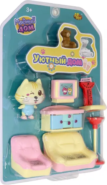 Набор мини-мебели "Уютный дом" Гостиная (PT-01315) обложка книги