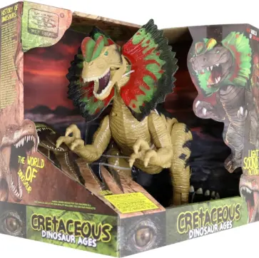 Динозавр "Дилофозавр", световые и звуковые эффекты (WS5310) обложка книги