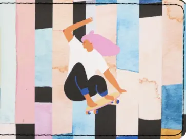 Обложка для студенческого билета" Skater. Девочка" (IST019) обложка книги