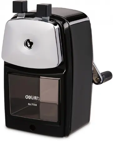 Точилка для карандашей механическая (1 отверстие, черная) (71156BLACK) обложка книги