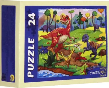 Puzzle-24 "Динозавры", в ассортименте (П24-9914) обложка книги