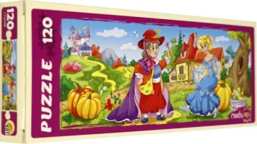 Пазлы-панорама-120 "Принцессы из сказок", в ассортименте (П120-6412) обложка книги