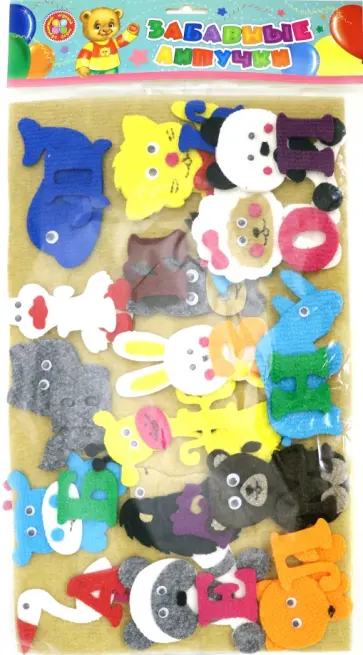 Азбука с картинками. Игра развивающая для детей старше 3-х лет из фетра обложка книги