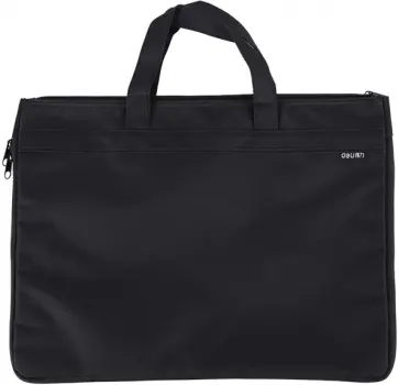 Папка-портфель, 2 отделения, A4, текстиль черный Папка-портфель, 2 отделения, A4, текстиль черный обложка книги