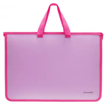 Папка для тетрадей "Gems" A4, 1 отделение, розовая обложка книги