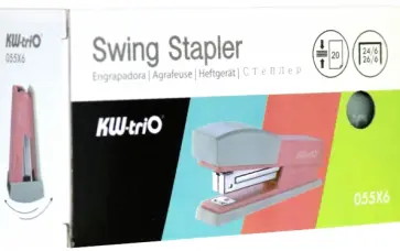 Степлер "Kw-Trio" 20 листов, зеленый (055X6-GRN) Степлер "Kw-Trio" 20 листов, зеленый (055X6-GRN) обложка книги