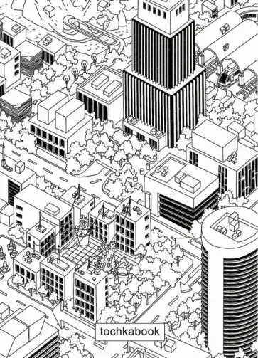 Точкабук. Город (72 листа, А5) обложка книги