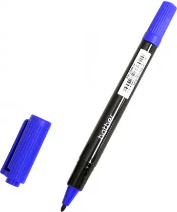 Маркер перманентный, двусторонний 2WAY, синий (PM_060854) обложка книги