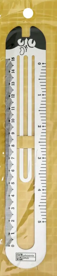 Линейка-закладка 15 см, алюминий "Белый кот" (52629) обложка книги