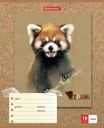 Тетрадь 18 листов, линия "МИЛЫЕ ЗВЕРУШКИ" ассортимент (403580) обложка книги