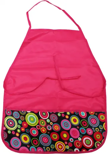 Фартук с карманом "ЧЁРНЫЕ КРУЖКИ" (Ф-3848) обложка книги