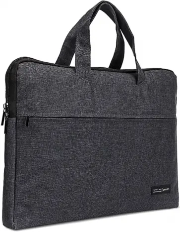 Портфель 400х290 мм, текстиль, чёрный (5590BLACK) обложка книги