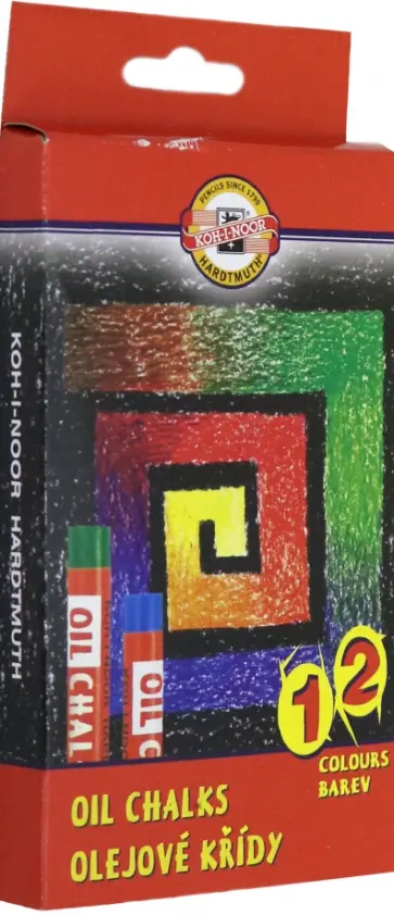 Пастель масляная, 12 цветов обложка книги