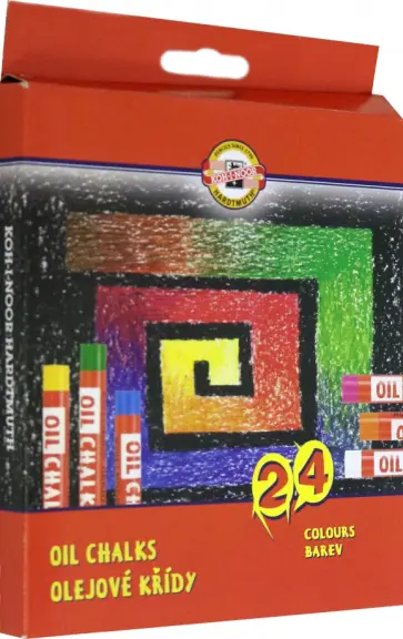 Пастель масляная, 24 цвета обложка книги