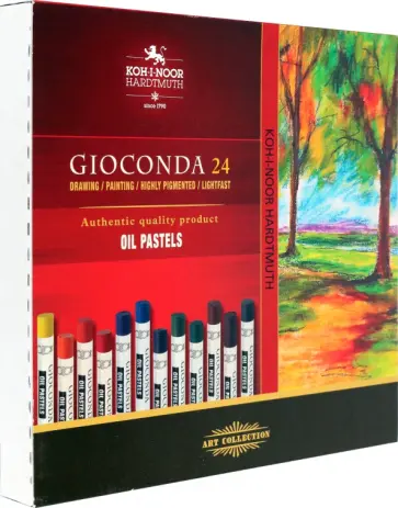 Пастель масляная профессиональная, 24 цвета обложка книги