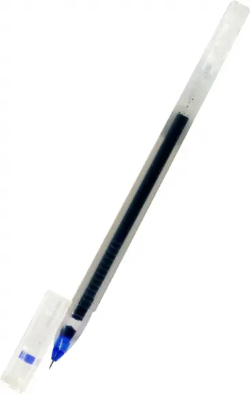 Ручка гелевая "Pin" синяя, 0,5 мм, трехгранный корпус обложка книги