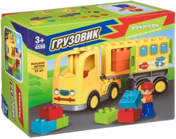 Конструктор ГРУЗОВИК, большие детали (23 шт.) (ВВ4590) обложка книги