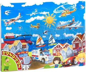 Пазл (35 деталей) «Спецтранспорт» (ВВ4668) обложка книги