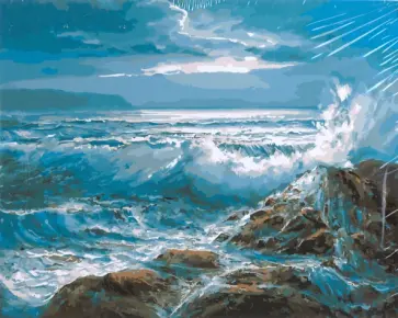 Картина для раскрашивания по номерам "Море", 40х50 см (M-11436) обложка книги