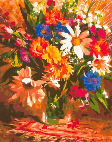 Картина для раскрашивания по номерам "Букет", 40х50 см (M-10805) обложка книги