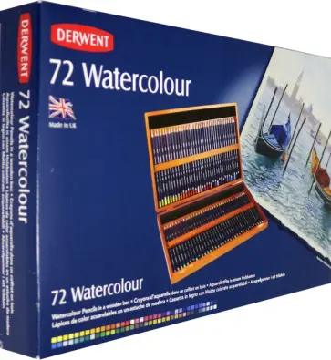 Карандаши акварельные "Watercolour" (72 цвета, в деревянной коробке) (32891) обложка книги