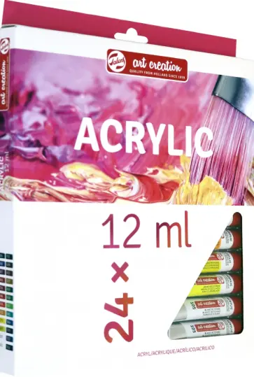 Краски акриловые Art Creation, 12 цветов, по 12 мл. Краски акриловые Art Creation, 12 цветов, по 12 мл. обложка книги