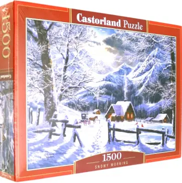 Puzzle-1500. Зимнее утро (C-151905) обложка книги