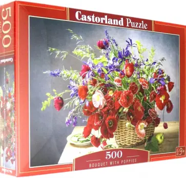 Puzzle-500. Букет с маками обложка книги