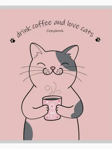 Тетрадь общая "Любимые котики" (48 листов, А5, клетка, в ассортименте) (48-1195) обложка книги