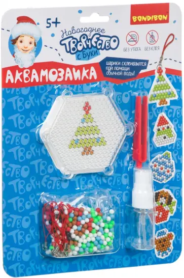 Набор для творчества. Новогодняя аквамозаика с Буки (ВВ4522) Набор для творчества. Новогодняя аквамозаика с Буки (ВВ4522) обложка книги