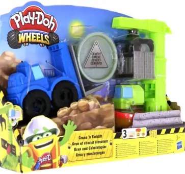Набор "PLAY-DOH Wheels. Кран-Погрузчик" (E5400EU4) обложка книги