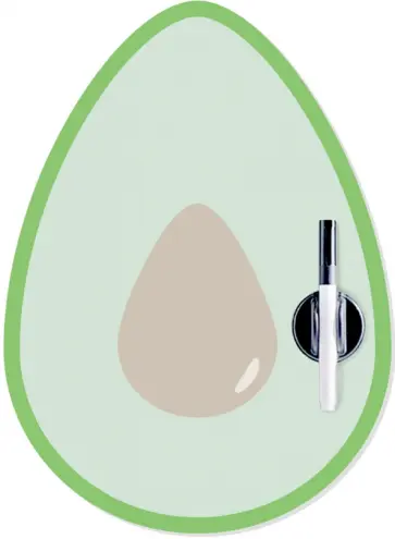 Магнитная доска с маркером "Avocado" (27142) обложка книги