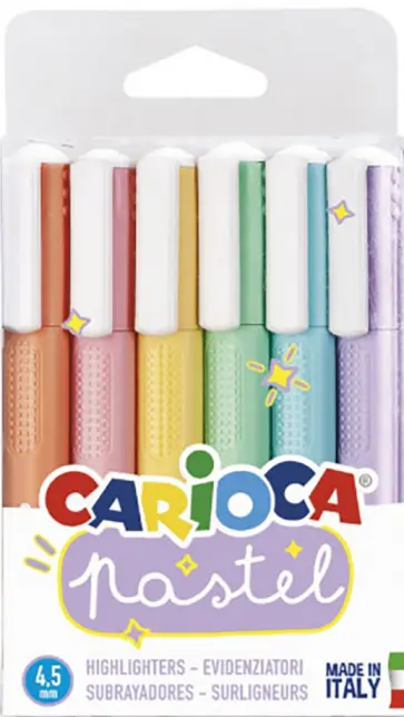 Набор текстовыделителей 6 штук "PASTEL" (43033) Набор текстовыделителей 6 штук "PASTEL" (43033) обложка книги