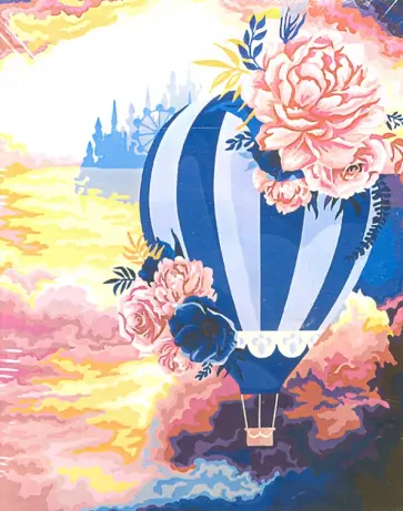 Рисование по по дереву "Воздушный шар" (40х50 см) (FLA021) обложка книги