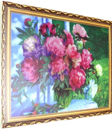 Алмазная мозаика 30х40 см "ЦВЕТЫ" (TZ 13672 Р) обложка книги